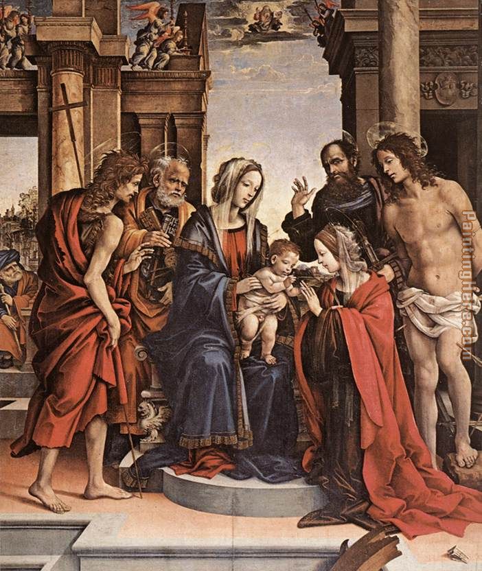 The Marriage of St Catherine painting - Filippino Lippi The Marriage of St Catherine art painting